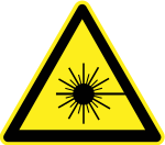 Laser Beam Warning Sign